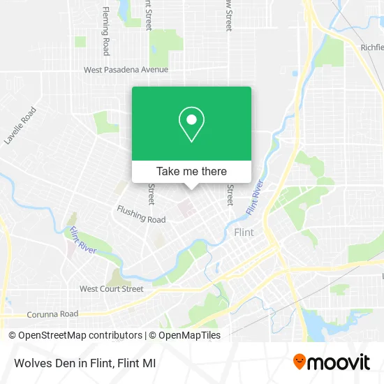 Mapa de Wolves Den in Flint