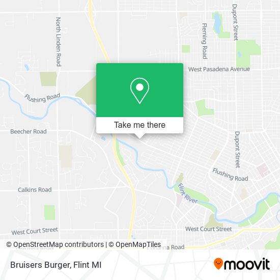 Bruisers Burger map
