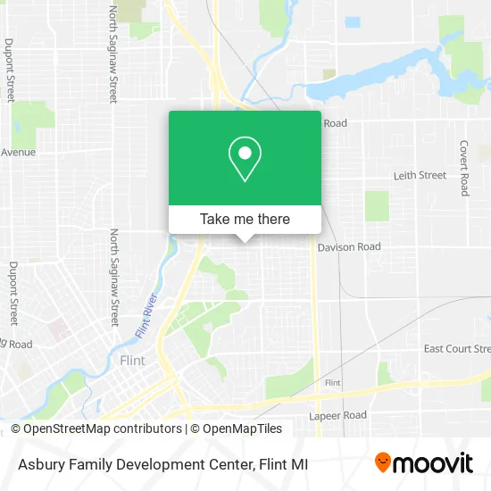 Asbury Family Development Center map