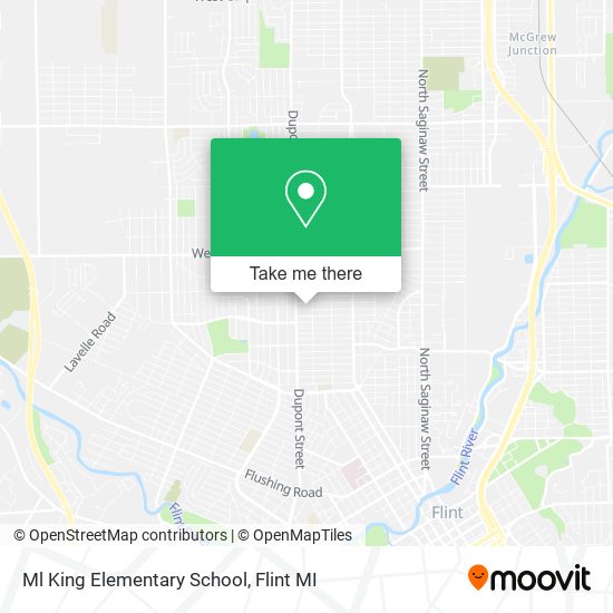 Ml King Elementary School map