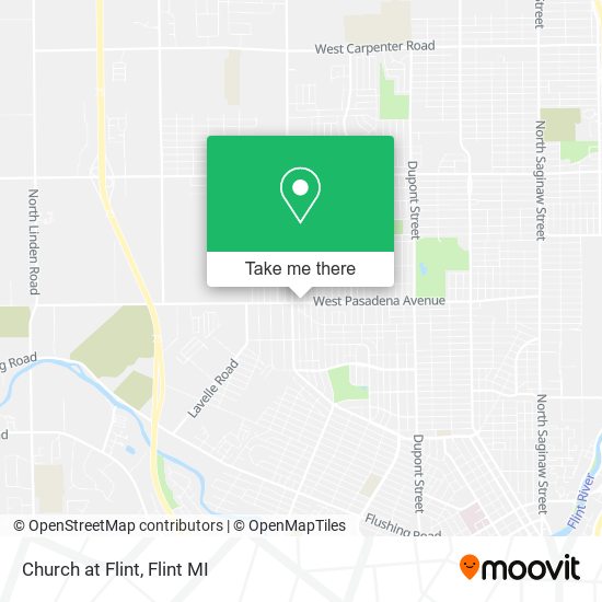 Church at Flint map