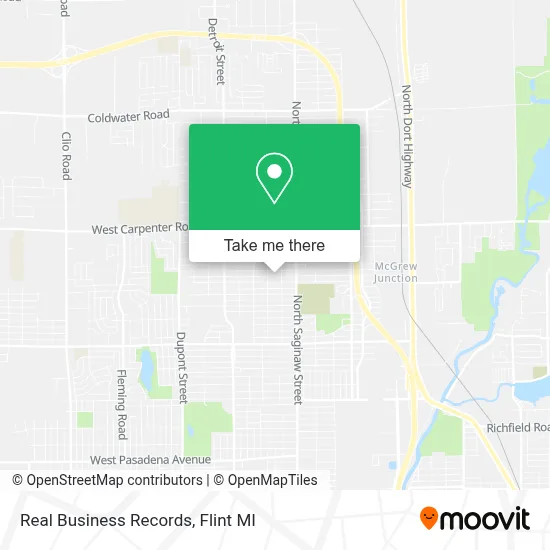 Real Business Records map