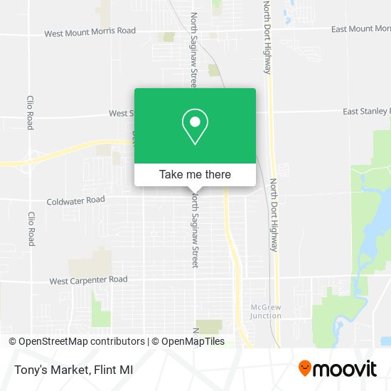 Tony's Market map