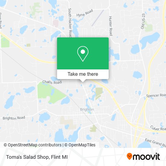 Mapa de Toma's Salad Shop