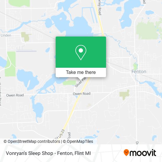 Vonryan's Sleep Shop - Fenton map