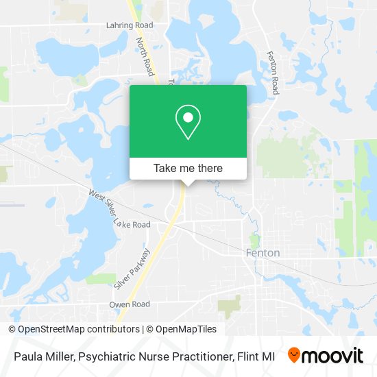Paula Miller, Psychiatric Nurse Practitioner map