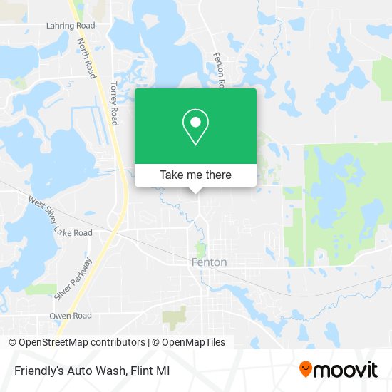 Friendly's Auto Wash map