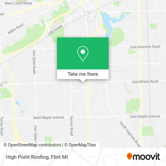 High Point Roofing map