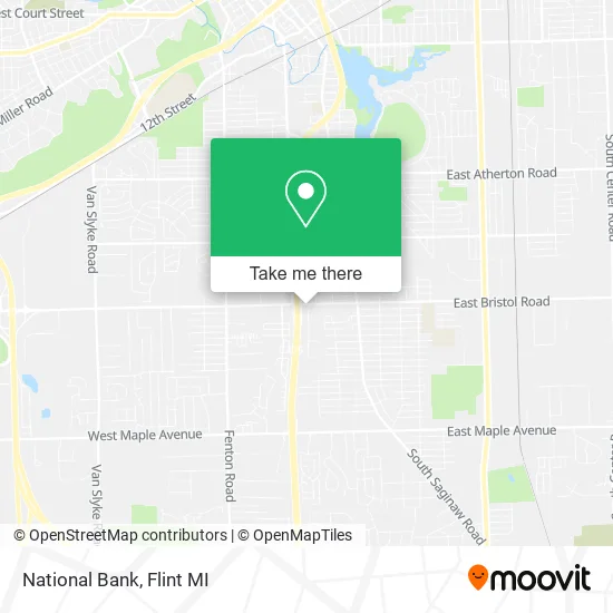 National Bank map