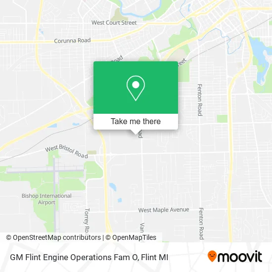 Mapa de GM Flint Engine Operations Fam O