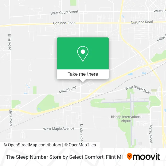 The Sleep Number Store by Select Comfort map