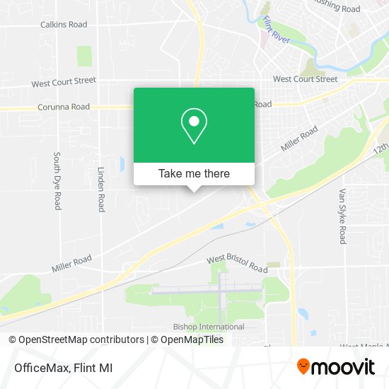 OfficeMax map