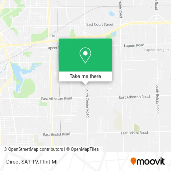 Direct SAT TV map