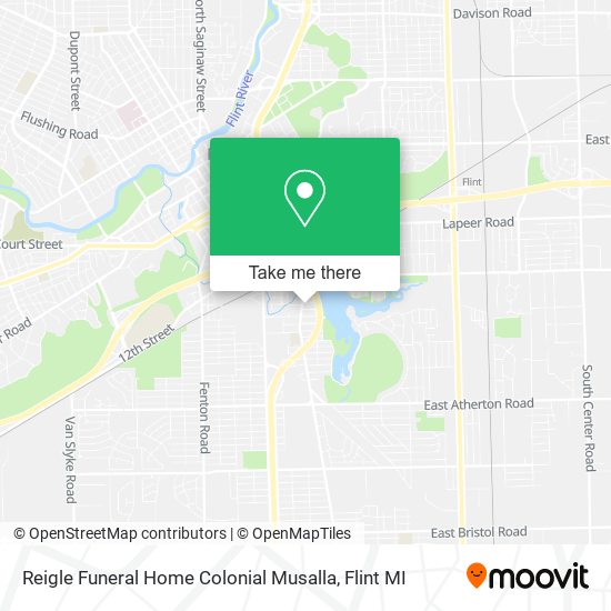 Reigle Funeral Home Colonial Musalla map