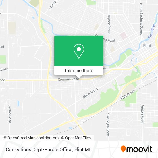 Corrections Dept-Parole Office map