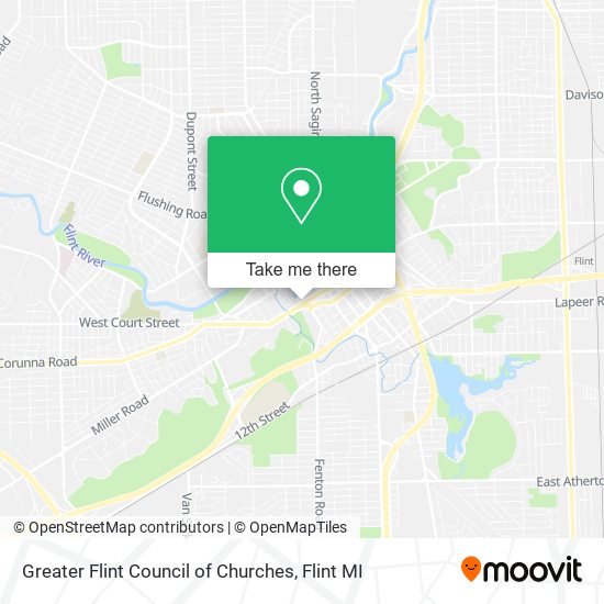 Mapa de Greater Flint Council of Churches
