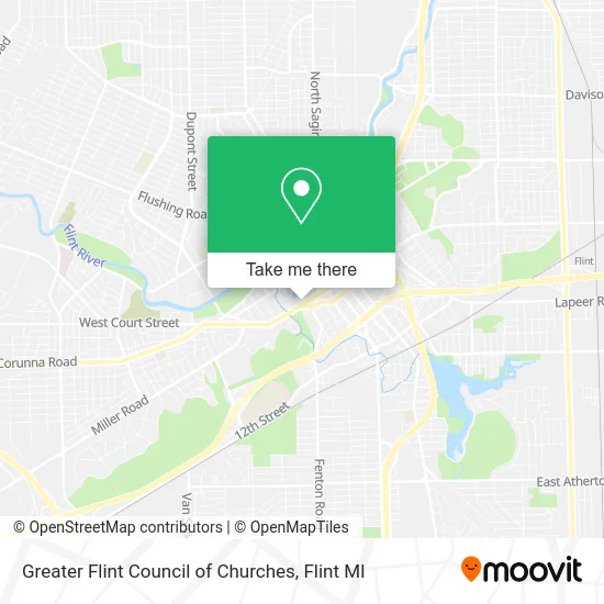 Greater Flint Council of Churches map