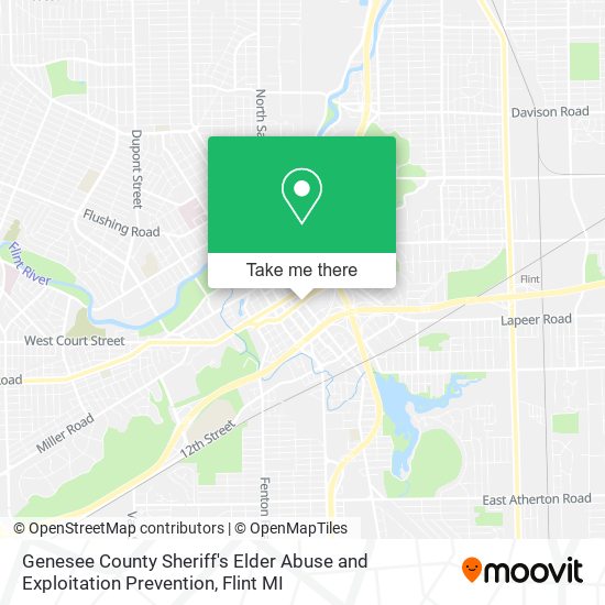 Genesee County Sheriff's Elder Abuse and Exploitation Prevention map