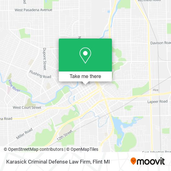 Karasick Criminal Defense Law Firm map