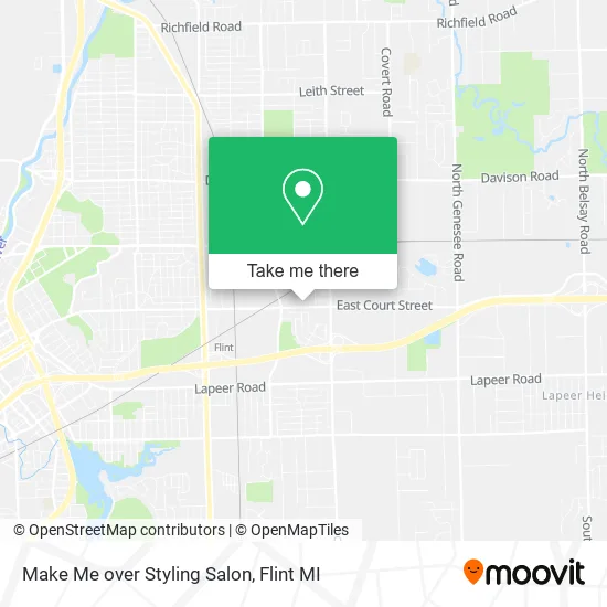 Mapa de Make Me over Styling Salon