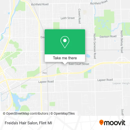 Freida's Hair Salon map