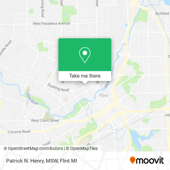 Mapa de Patrick N. Henry, MSW