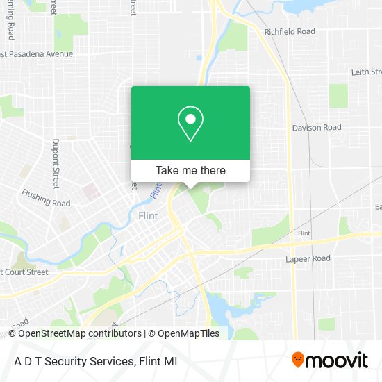 A D T Security Services map