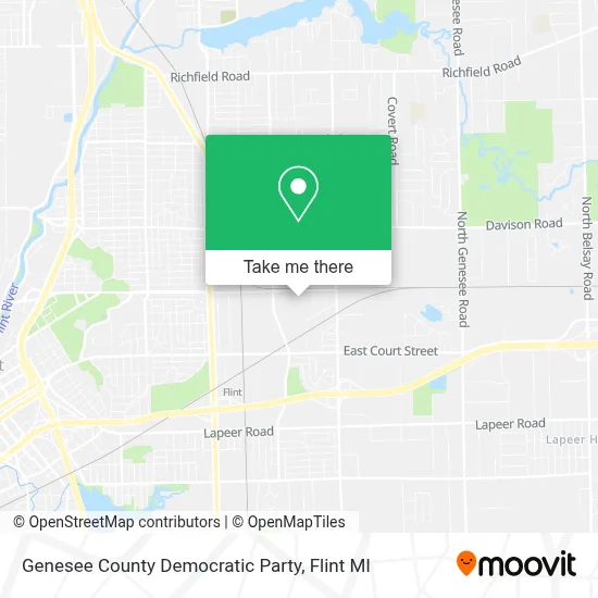 Genesee County Democratic Party map