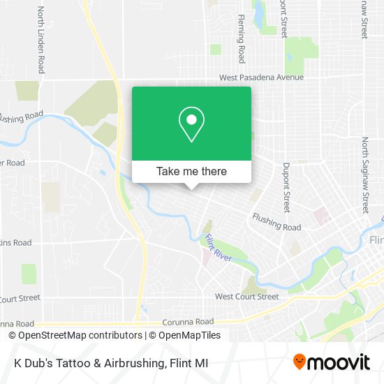 K Dub's Tattoo & Airbrushing map