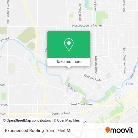 Experienced Roofing Team map
