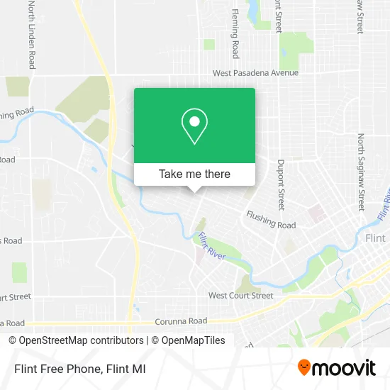 Flint Free Phone map