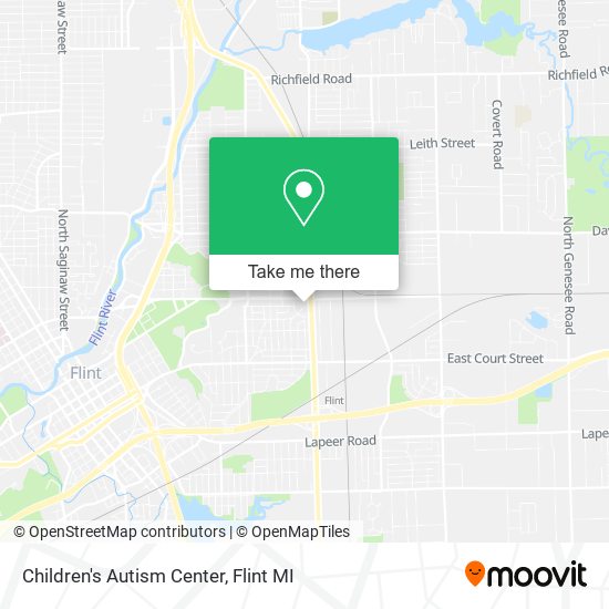 Children's Autism Center map