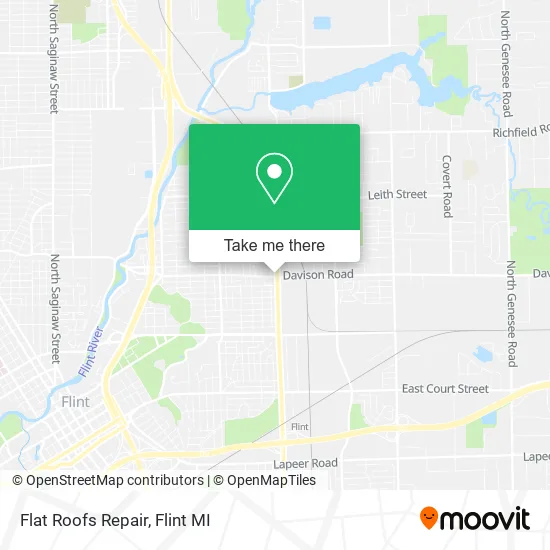 Flat Roofs Repair map