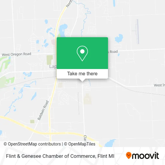 Flint & Genesee Chamber of Commerce map