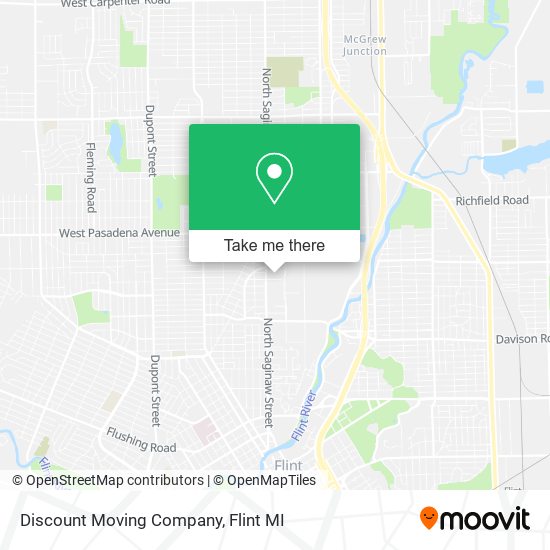 Mapa de Discount Moving Company