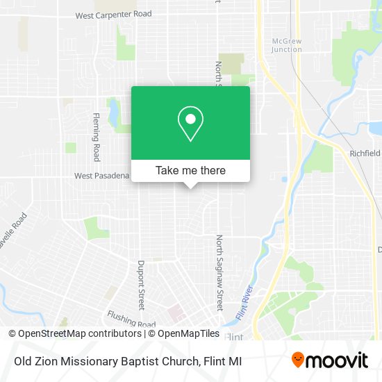 Mapa de Old Zion Missionary Baptist Church