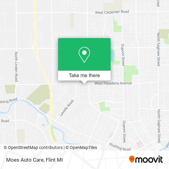 Mapa de Moes Auto Care
