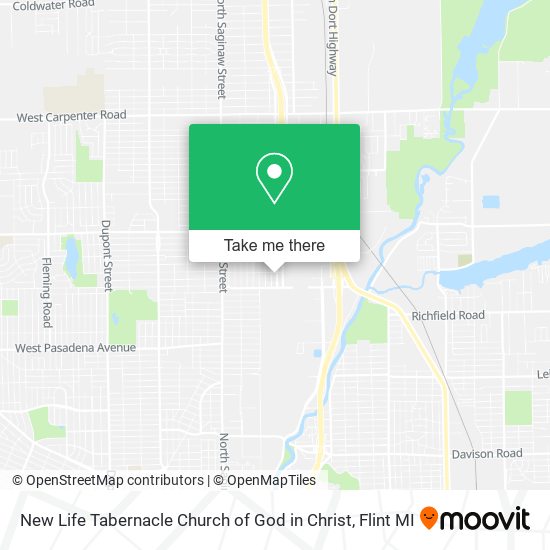 New Life Tabernacle Church of God in Christ map