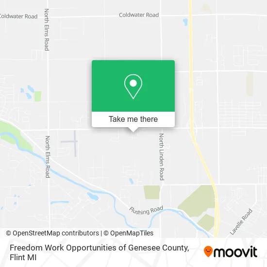 Mapa de Freedom Work Opportunities of Genesee County