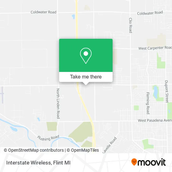Mapa de Interstate Wireless