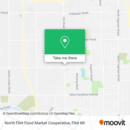North Flint Food Market Cooperative map