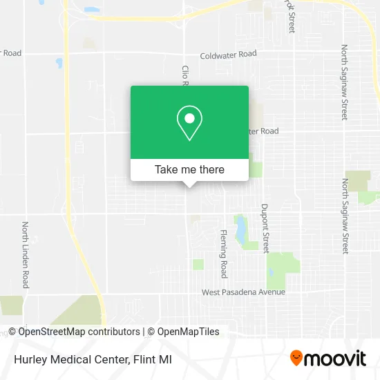 Hurley Medical Center map