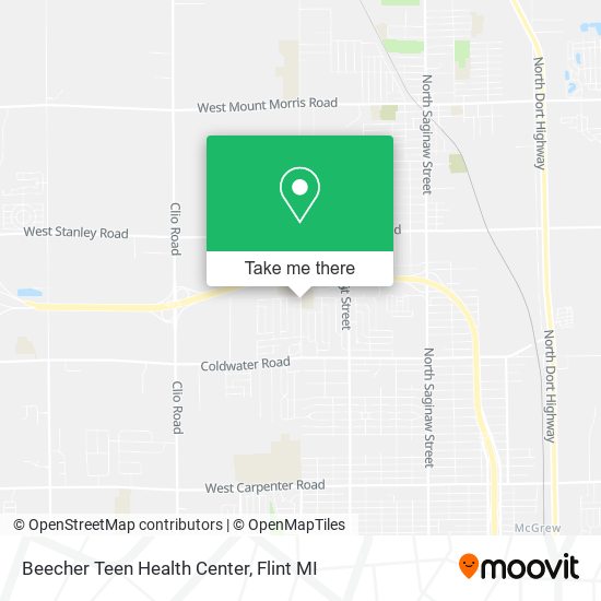 Beecher Teen Health Center map