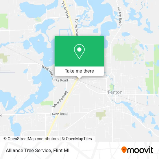 Alliance Tree Service map