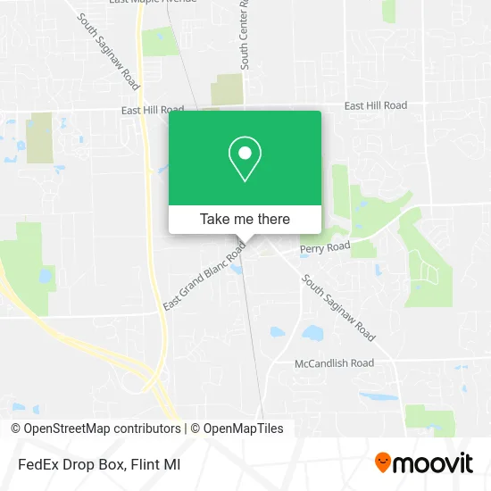 Mapa de FedEx Drop Box