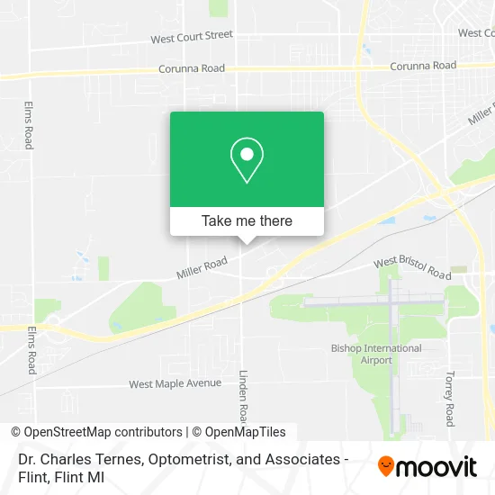 Mapa de Dr. Charles Ternes, Optometrist, and Associates - Flint