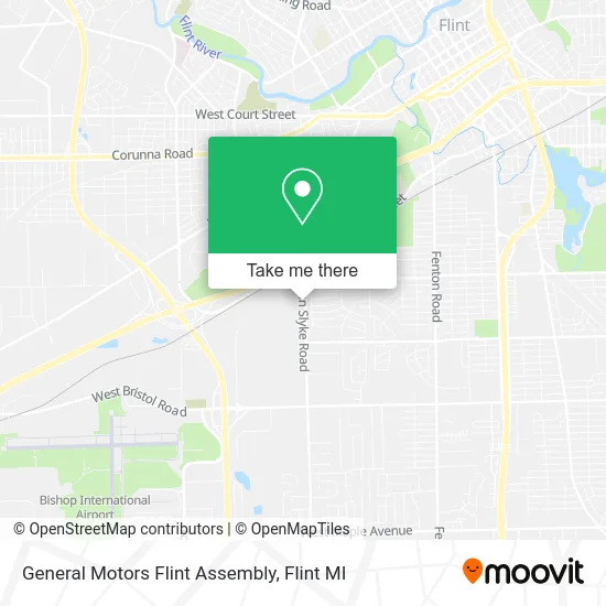 Mapa de General Motors Flint Assembly