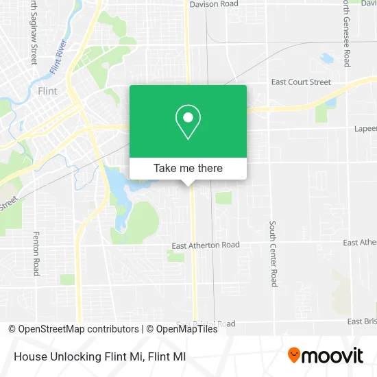 House Unlocking Flint Mi map
