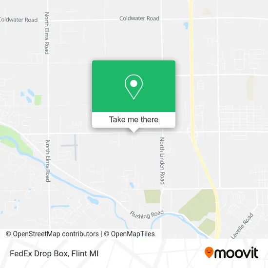 Mapa de FedEx Drop Box