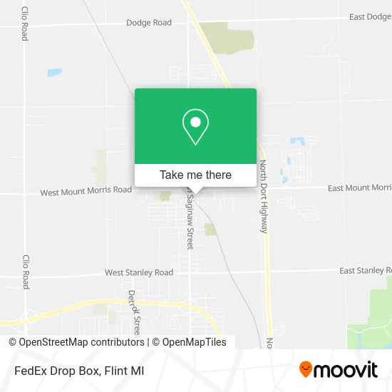 Mapa de FedEx Drop Box